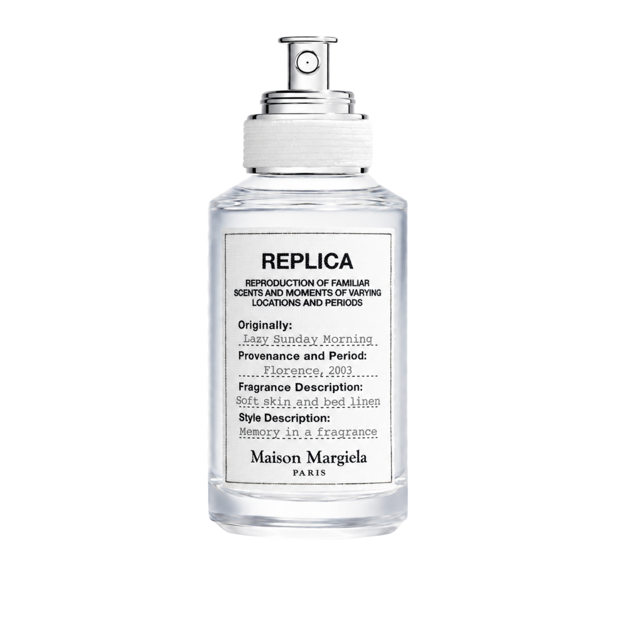 Replica Lazy Sunday Morning EDT bottle — Aldehydes, Pear, Lily of the Valley and Rose